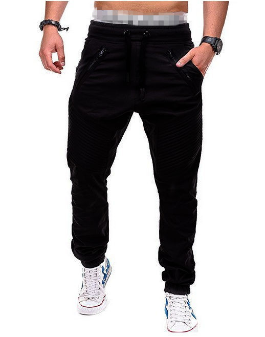 Men's Tether Double Zipper Casual Pants FLZH-8812