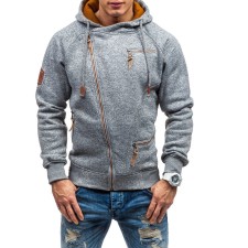 Men Fashion Side Zipper Hooded Sweatshirts  FLZH-ZW75