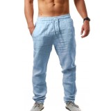 Men Solid Color Simple Casual Pants FLZH-ZK61