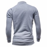 Men Casual Stand Collar Zipper Coats  FLZH-ZW07