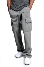Men Loose Solid Color Casual Pants FLZH-ZK25