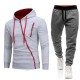 Men's Outdoor Casual Zip Sports Sweatshirt Sets FLZH-W01-ZK75