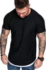 Men Solid Fashion Short Sleeve T-Shirts FLZH-ZT106