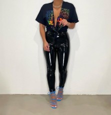 Sexy Printed Short Sleeve Top LSD-82060