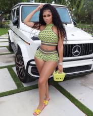 Sexy Plaid Sleeveless Tank And Shorts 2 Piece Sets HMS-5545