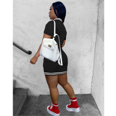 Casual Buttons Baseball Mini Dress IV-8306