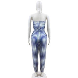 Sexy Striped Strapless Jumpsuit ZSD-0464