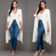 Plus Size Solid Cloak Sleeve Brazer Coat ZSD-G013
