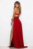 Sexy Backless Sleeveless High Split Maxi Evening Dress ZSD-G089