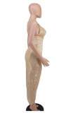 Sexy Sequined Cross Strap Night Club Dress XHXF-265