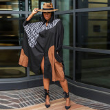 Plus Size Batwing Sleeve Loose Shirt Dress YNSF-1849