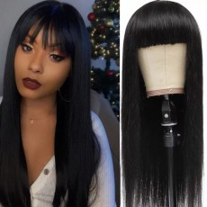 Blunt Bangs Long Straight Wigs BMJF-007