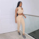 Sexy Hollow Slim Tank And Pants 2 Piece Sets XEF-K22S12747