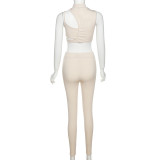 Sexy Hollow Slim Tank And Pants 2 Piece Sets XEF-K22S12747