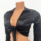 Sexy Slim Long Sleeve Two Piece Skirt Suit GOSD-OS6571