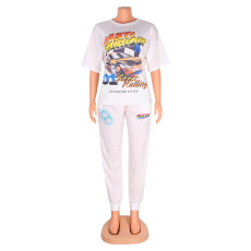Casual Loose Print T-Shirt Top GOSD-OS6071