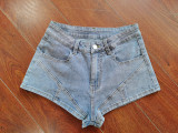 Denim Jacket And Shorts 2 Piece Sets MEM-88454