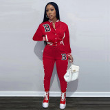 Casual Baseball Jacket And Pants 2 Piece Sets WSYF-5951