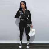 Casual Baseball Jacket And Pants 2 Piece Sets WSYF-5951