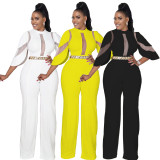 Sexy Mesh Patchwork Jumpsuit LDS-3311