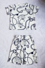 Kids Print Short Sleeve Shorts Two Piece Set GYMF- YM065