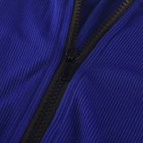 Casual Sports Zipper Long Sleeve Jumpsuit MZ-2764