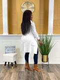 Casual Solid Color Cardigan Sleeveless Knitted Vest TR-1234