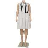 Plus Size Sexy Loose Sling Midi Dress NNWF-7563
