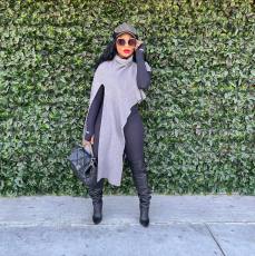 Fashion Knits Long Sleeve Irregular Pullover ZDF-31261