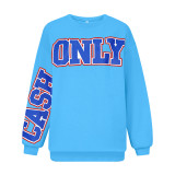 Fashion Letters Print Long Sleeve Sweatshirts GHYX-031