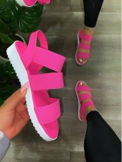 Casual Outdoor Peep Toe Flat Heeled Sandals TWZX-026