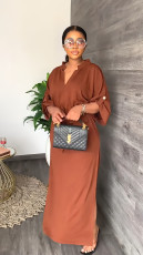 Loose Casual Side Split Maxi Dress GYLY-9860