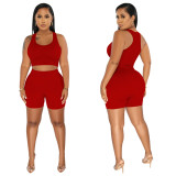 Casual Sports Tank Top Shorts Two Piece Set YF-10394