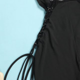 Sexy Hot Drill Hanging Neck Jumpsuit NY-2645