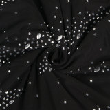 Fashion Hot Drill Hollow Out See Through Club Dress NY-2632