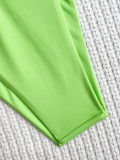 Color Block Patchwork Swimsuit Two Piece Set CASF-6506