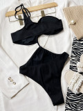 Sexy Solid Color One Piece Swimsuit CSYZ-C797WY