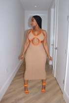 Hollow Sexy Long Dress QXTF-8143