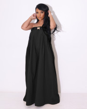 Fashion Tube Top Wide Leg Jumpsuit With Belt ZSD-0573