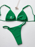 Bikini Solid Sexy Swimsuit Two Piece Set CSYZ-C880R