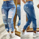 Fashion Letter Print Jeans OD-8534