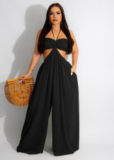 Chiffon Backless Wide Leg Jumpsuit ZSD-0576