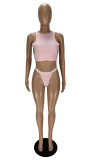 Sexy Backless Tie Up Three Piece Set XYF-9231
