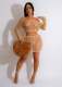 Solid Hollow Beach Skirt Suit ZSD-0253