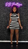 Waist-slim Tie Up Knit Bodycon Dress GWDS-230412