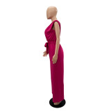 Casual Sleeveless Loose Wide Leg Jumpsuit GYLY-9913
