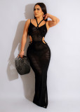 Sexy Backless Knit Beach Maxi Dress ZSD-0254