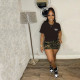 Plus Size Casual Letter Print T Shirt HNIF-0592