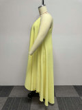 Plus Size Solid Color Loose Maxi Dress NY-10510