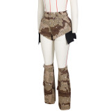 Camouflage Short Pant Leg Cover Three Piece Set  ZSD-0600